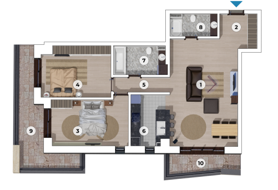 Apartament 3 Camere - 3C